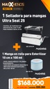 1 Selladora para mangas Ultra Seal 25 + 1 Manga en rollo para Esterilizar 10 cm x 100 mt Machtig