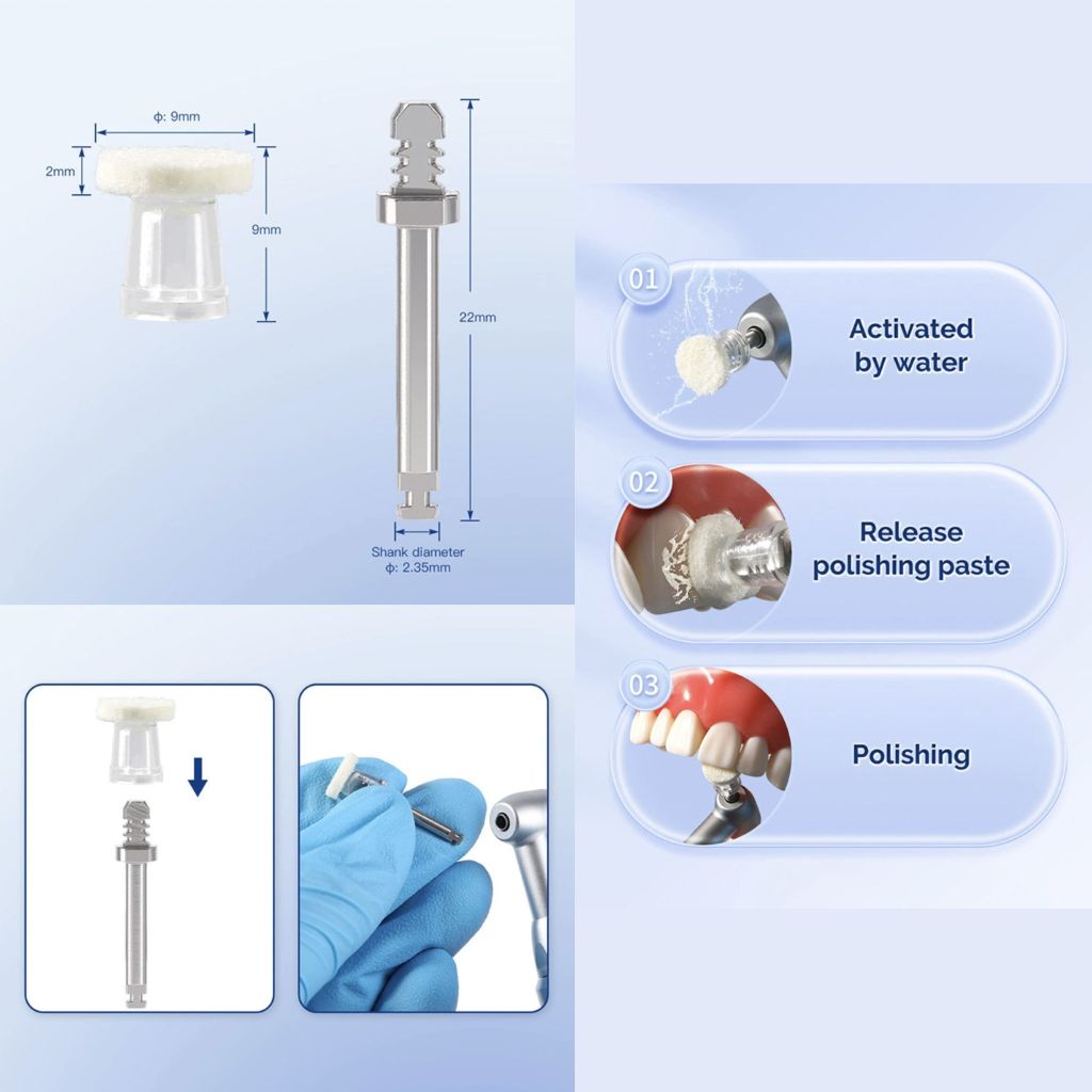 Set de 50 Discos con pasta pulido Impregnated Disc  ZT Dental