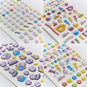 Adhesivos Stickers en relieve Muelita x 10 láminas