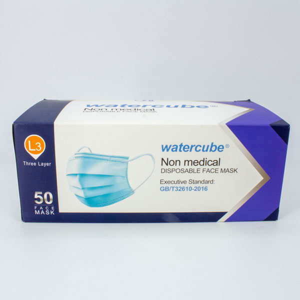 5 Cajas Mascarillas faciales 3 capas Watercube Keteng Medical