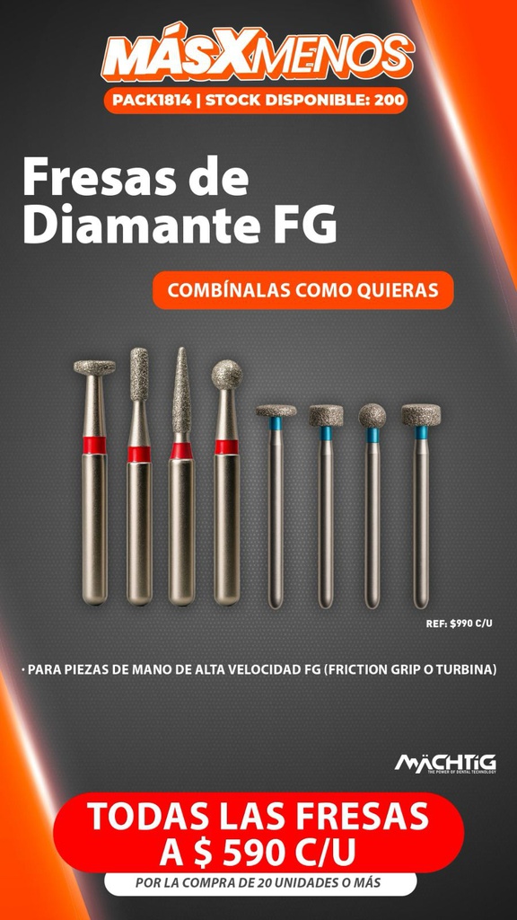 Oferta Fresas de Diamante FG Machtig