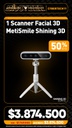 1 Scanner Facial 3D MetiSmile Shining 3D
