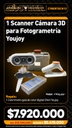 1 Scanner Cámara 3D para Fotogrametría Youjoy + Regalo