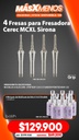 4 Fresas para Fresadora Cerec MCXL Sirona Premium grip + Regalo