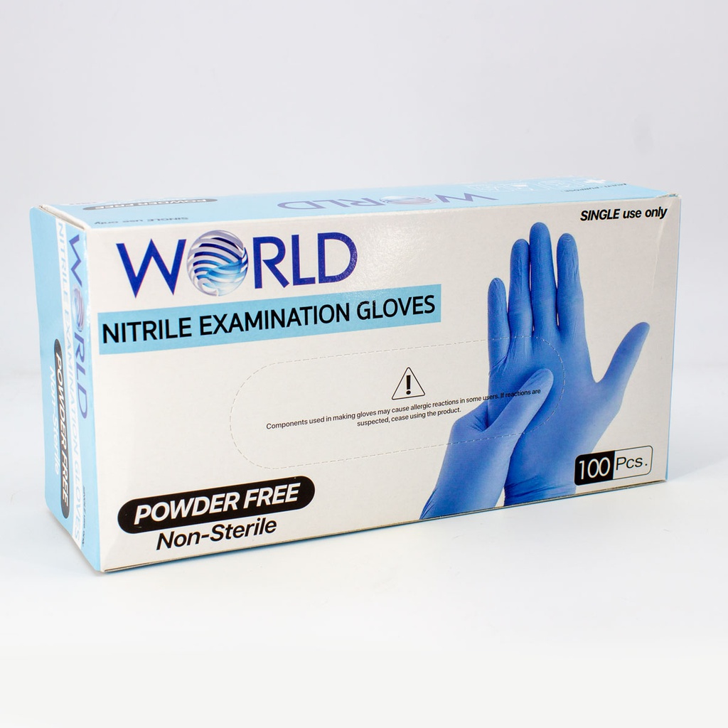 Guantes de Nitrilo Celeste World