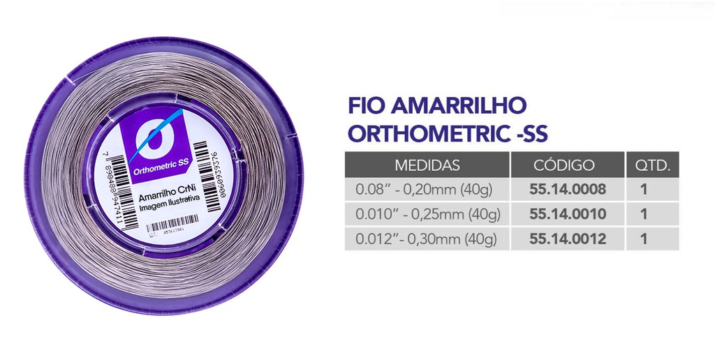 Alambre para Ligaduras Arcos Orthometric