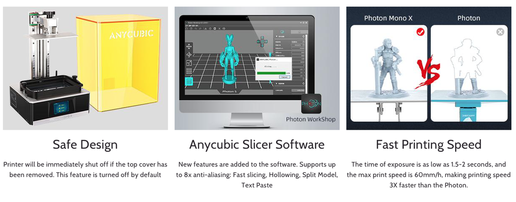 Impresora digital 3D Photon Mono X (UV LCD) Anycubic