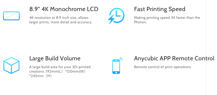 Impresora digital 3D Photon Mono X (UV LCD) Anycubic