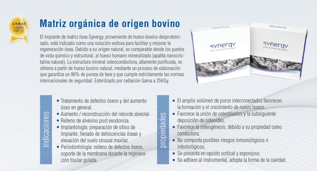 Hueso Bovino Cortical Synergy