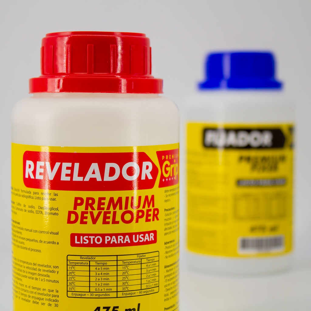 Liquidos Revelador y Fijador Premium grip