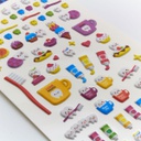 Adhesivos Stickers en relieve Muelita x 10 láminas