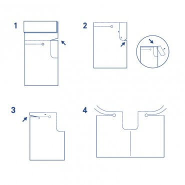 Servilleta Babero PG30 Monoart Euronda