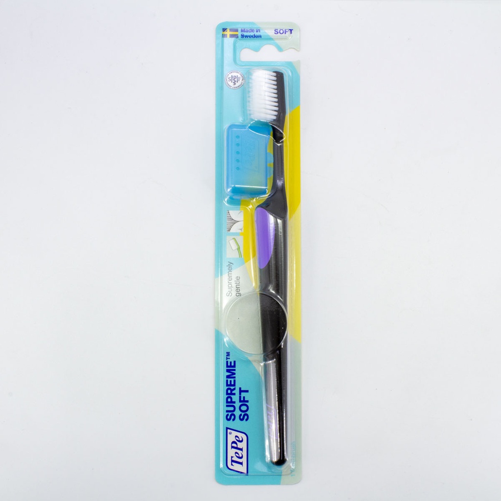 Cepillo Dental Supreme con protector cabezal Tepe 352688K