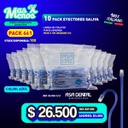 10 Pack Eyectores de Saliva Azul Asa dental