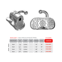 Kit 50 Casos Brackets + 40 Tubos Advanced Series Orthometric