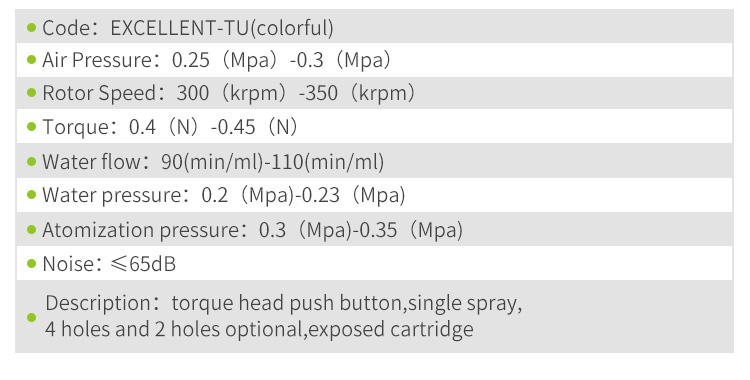 Turbina Push led TU-Excellent Appledental