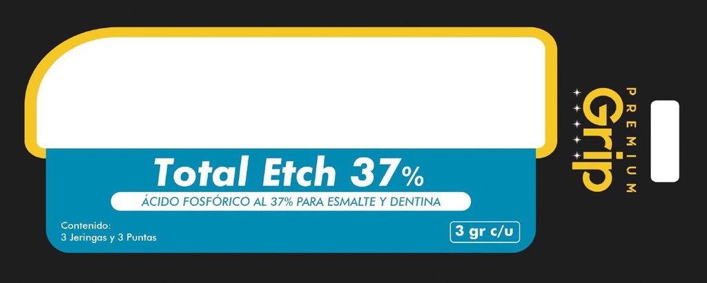Ácido grabador Total Etch 37% 3 x 3 gr Premium grip