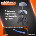 1 Taburete ergonómico con Respaldo tipo Salli Machtig + Regalo