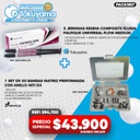 2 Jeringas Resina fluida Palfique Universal Flow M Tokuyama + 1 Set de 50 Bandas Matriz D3 ZT Dental