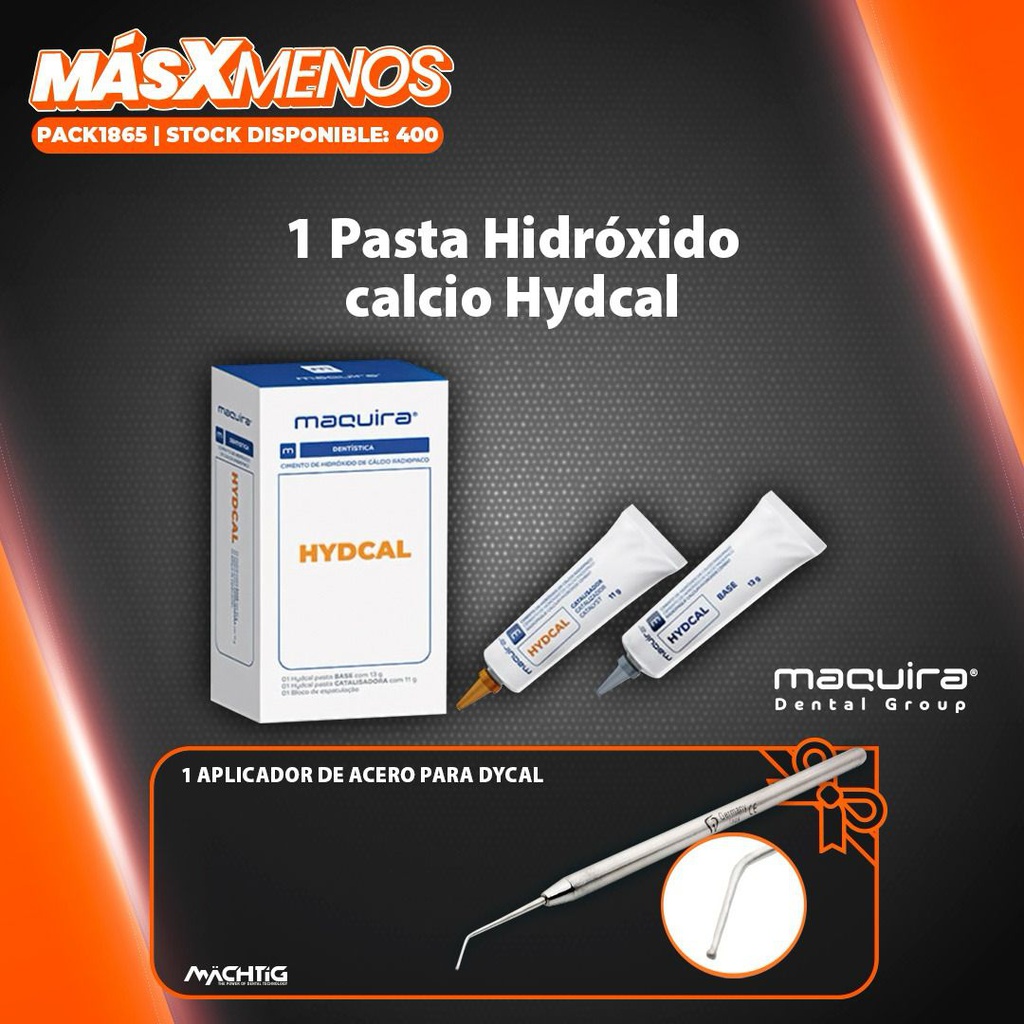 1 Pasta Hidróxido calcio Hydcal Maquira Group + Regalo