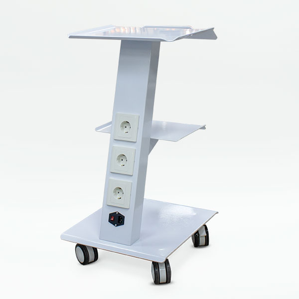 Carro mesa rodante con 3 bandejas + enchufes MC103 Machtig