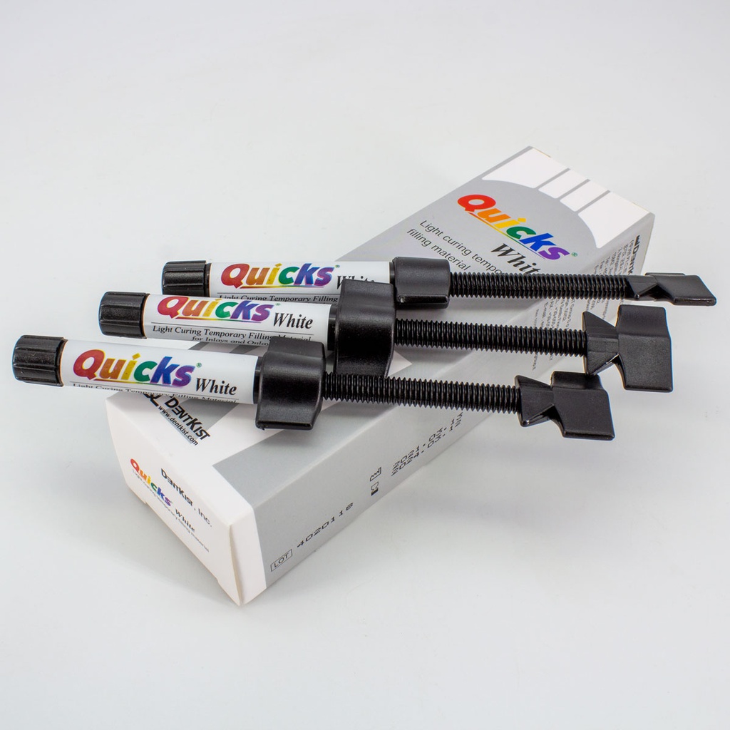 Resina Provisional Quicks Yellow/White x 3 Dentkist