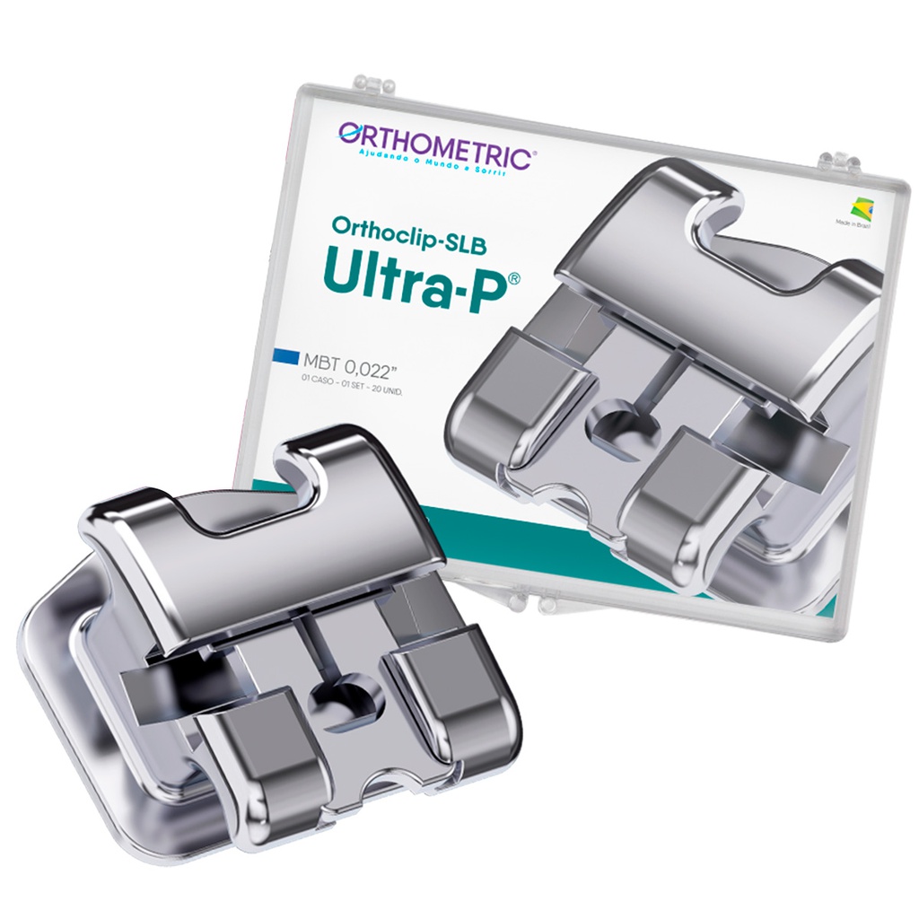 1 Caso Brackets Autoligado OrthoClip SLB Ultra-P Orthometric