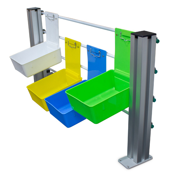 Rack Organizador de Cajas para Estación de trabajo JT