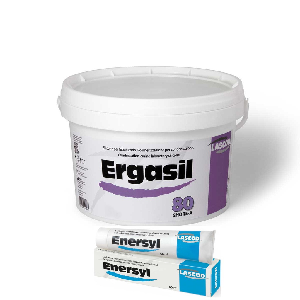Set Silicona Ergasil/Enersyl 80 Shore A Lascod