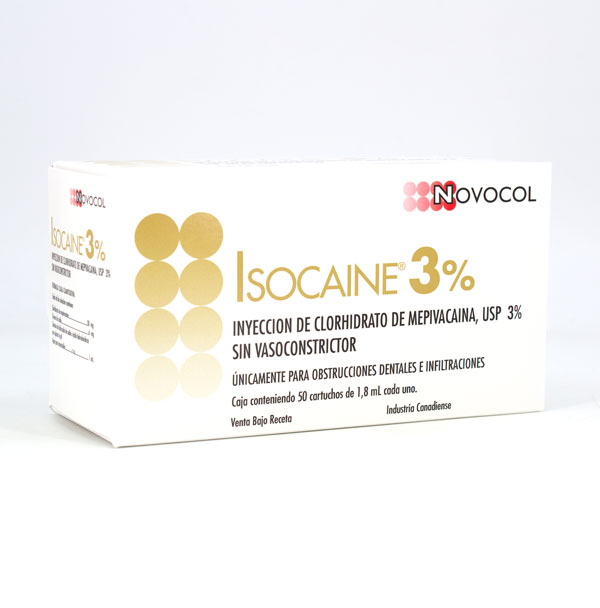 Anestesia Isocaine al 3% Novocol