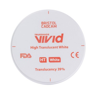 Disco Zirconio Alta Translucidez HT White Vivid