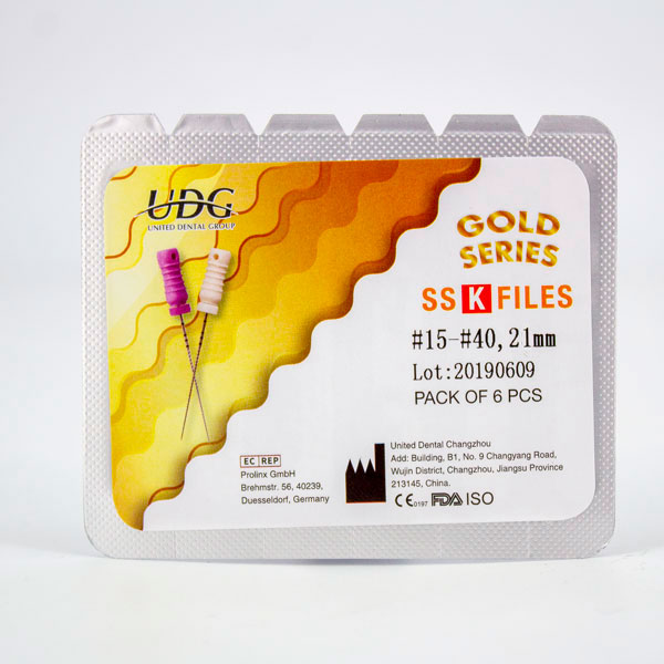 Limas Manuales acero K SS Gold UDG