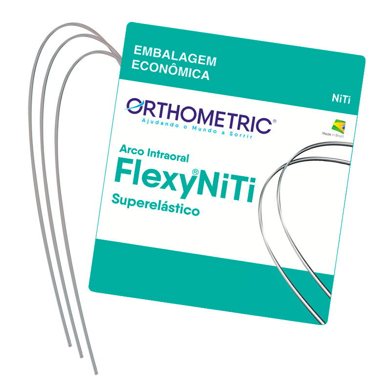 Arcos Flexy NiTi Super Elástico Cuadrado Rectangular Orthometric