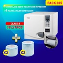 1 Autoclave BES18 clase B Youjoy + 2 Mangas 10 cm + 2 Mangas 15 cm Machtig