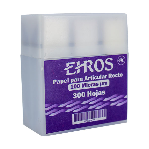 Papel Articular Recto 300 hojas Articulating paper strip Ehros