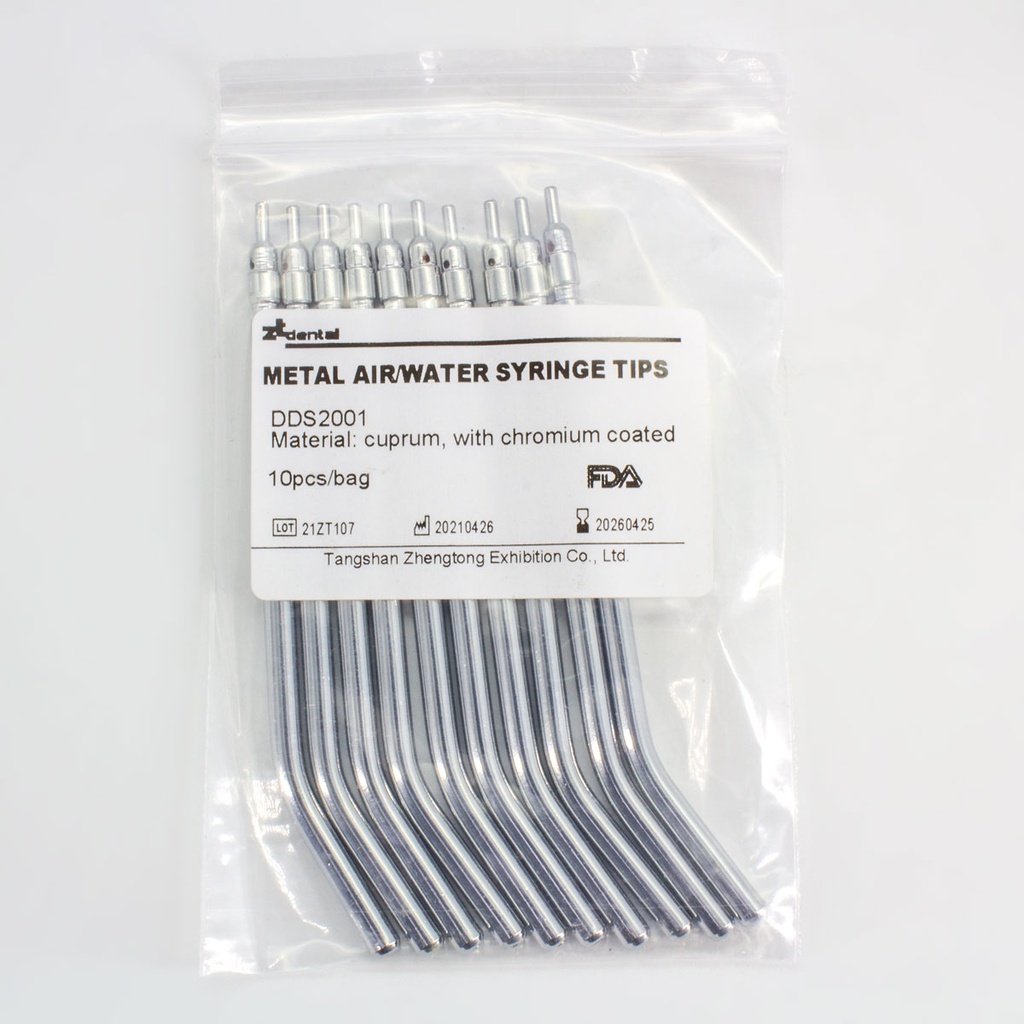 Puntas Metálicas para Jeringa Triple ZT Dental