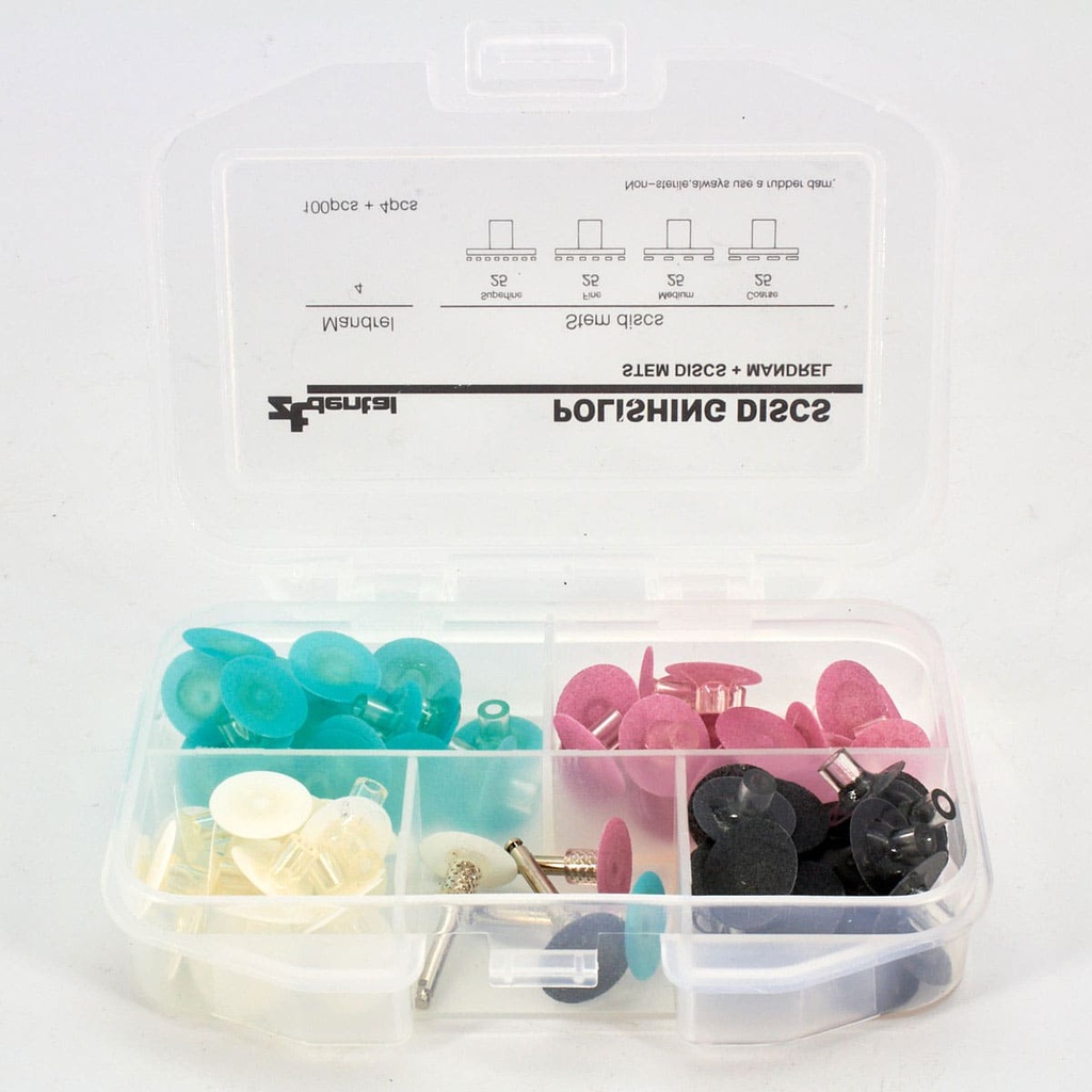Set de 100 Discos para pulido + Porta Discos P12 1.0 ZT Dental