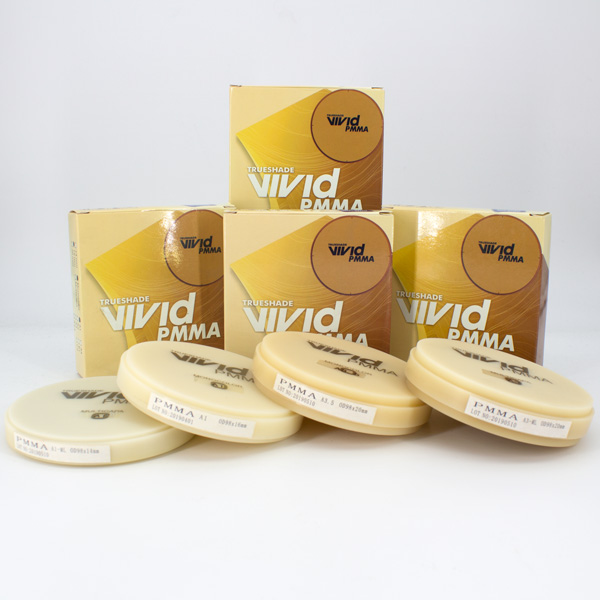Disco de PMMA Monocromático 20 mm Cad/Cam Vivid