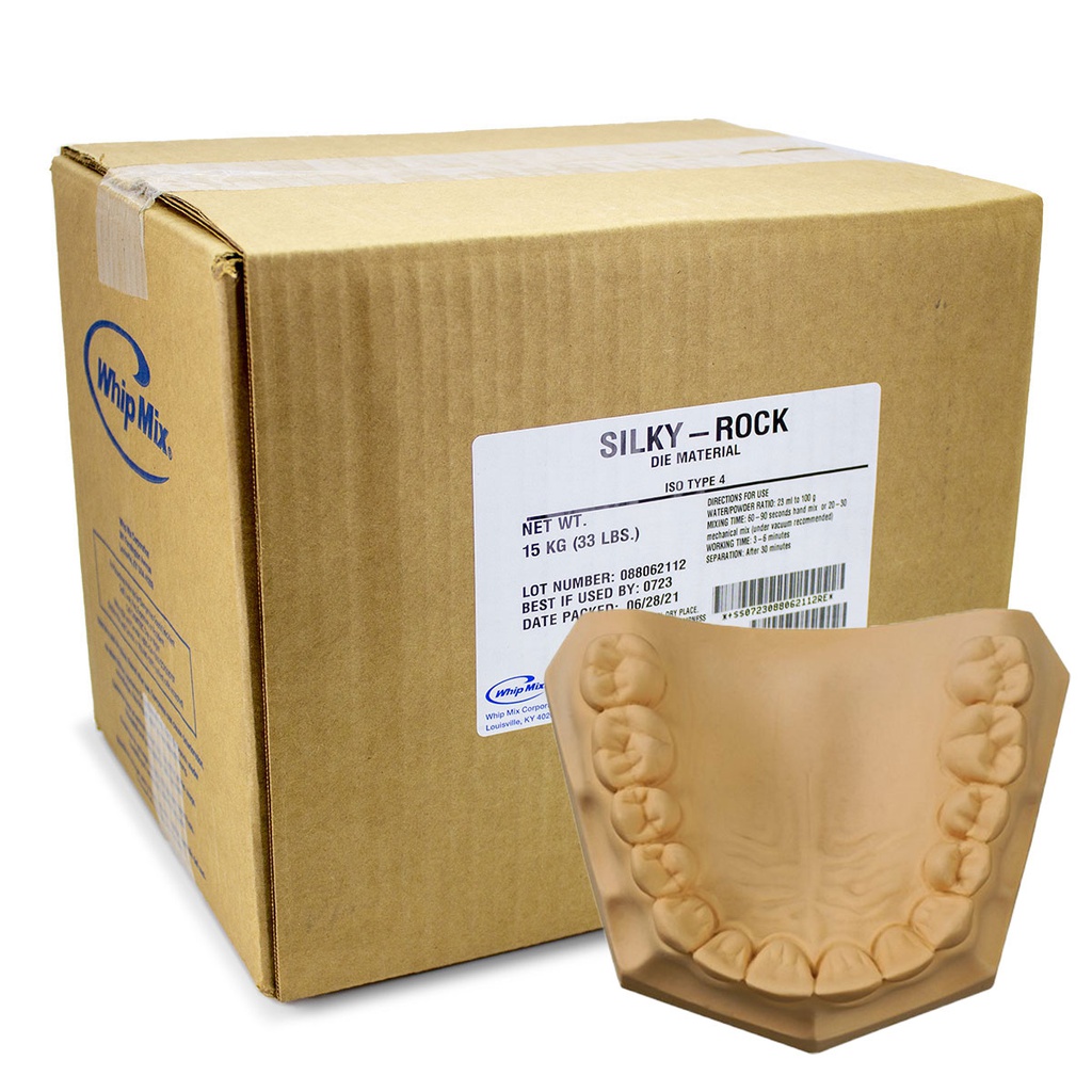 Yeso Tipo IV Silky-Rock 15 kg Whip Mix