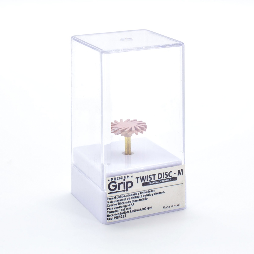 Disco para pulido de Zirconio/Disilicato Twist Disc diamantado Premium grip