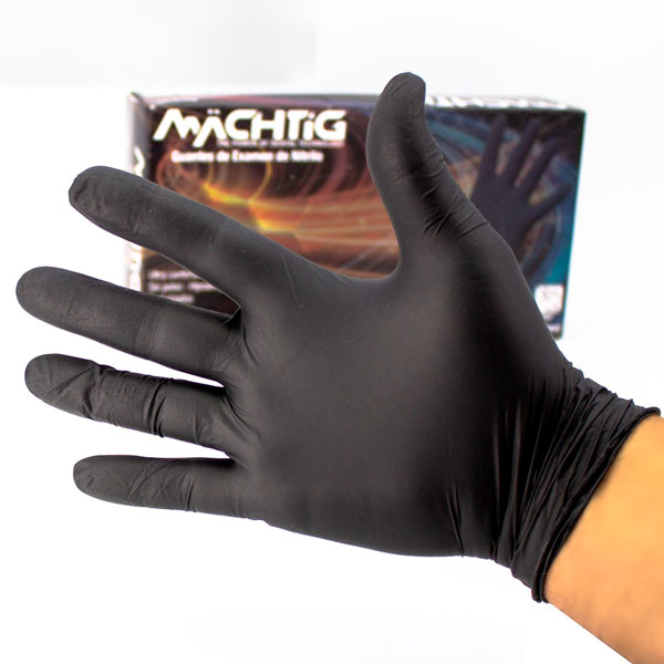 Guantes de Nitrilo Negro Machtig