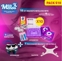 10 Kit Brackets Roth Advanced Series Orthometric + 1 Posicionador Brackets tipo Estrella +1 Llavero Muelita Dentástico Orthometric