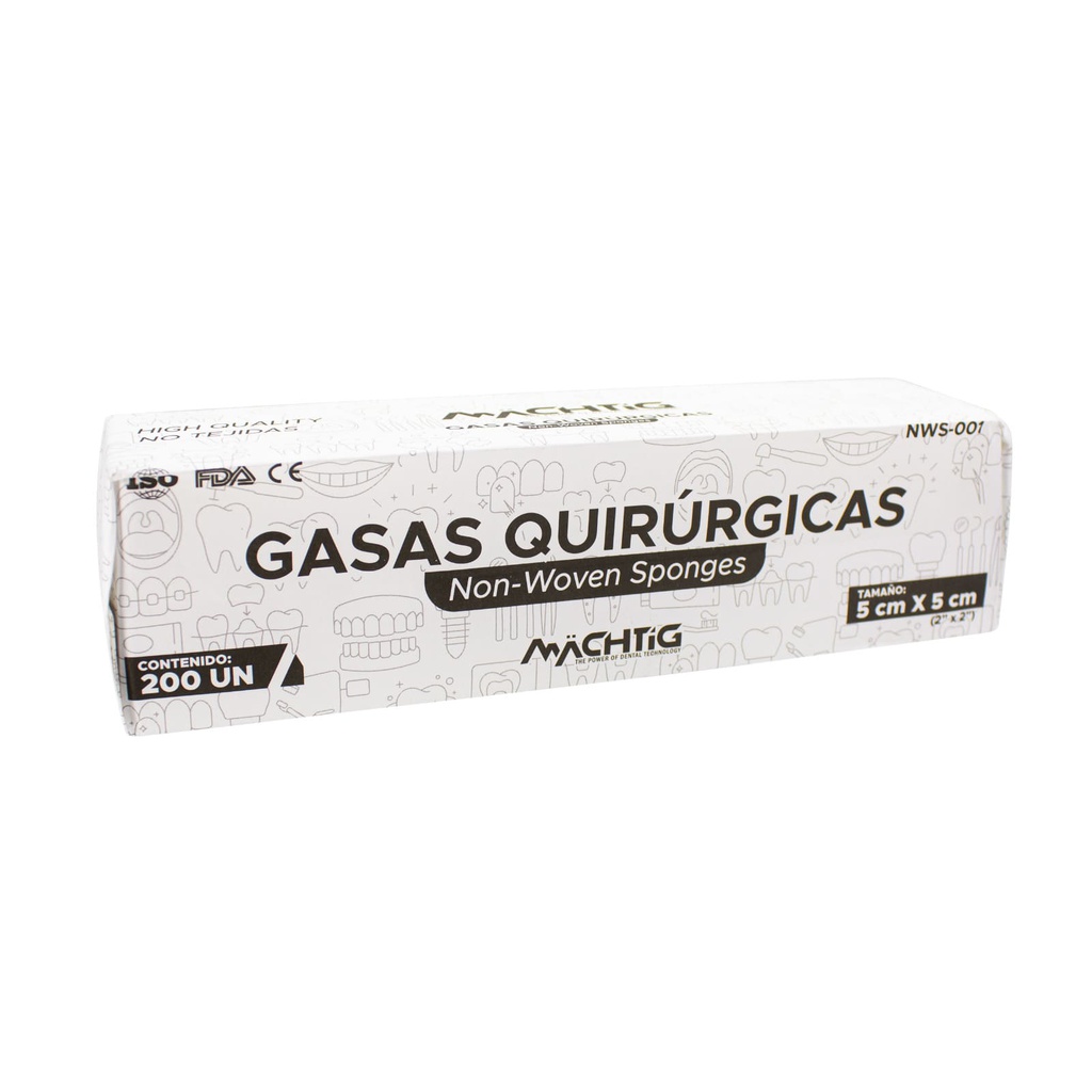 Gasas Quirúrgicas Non Woven 5x5 Machtig