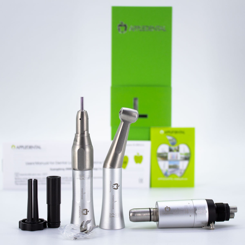 Set de Baja M.Motor + P.Recta + C.Angulo Push L-L3 Appledental