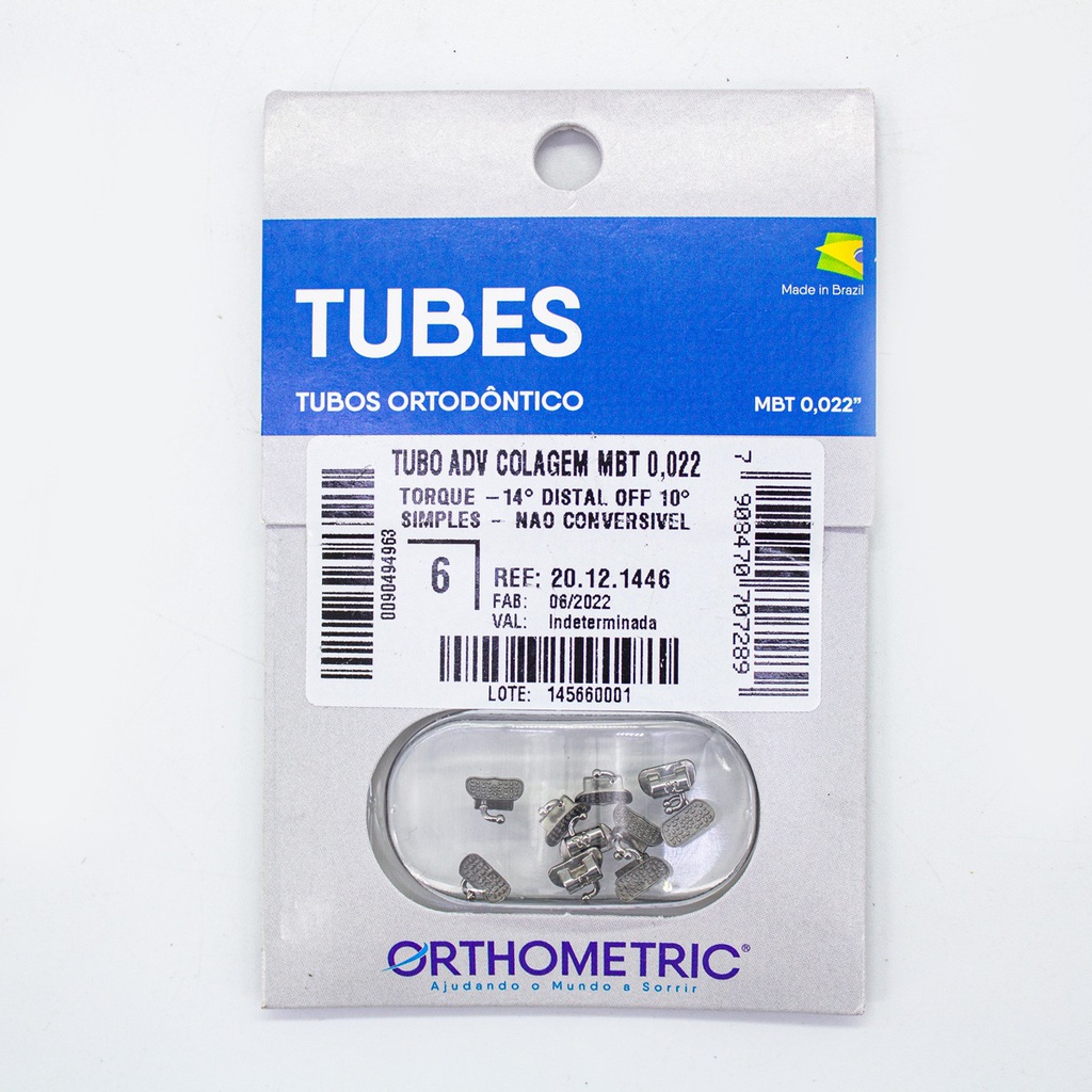 Kit 10 Tubos Simples No convertibles Advanced Series Orthometric
