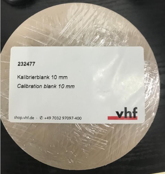 Disco de calibración para Fresadora K4, K5+, E5, R5 y S5 VHF