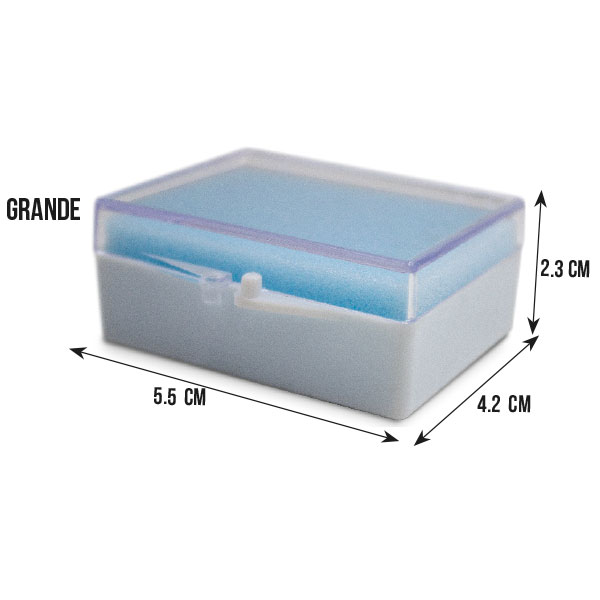 Caja Porta Trabajo grande con esponja x 10 un Machtig