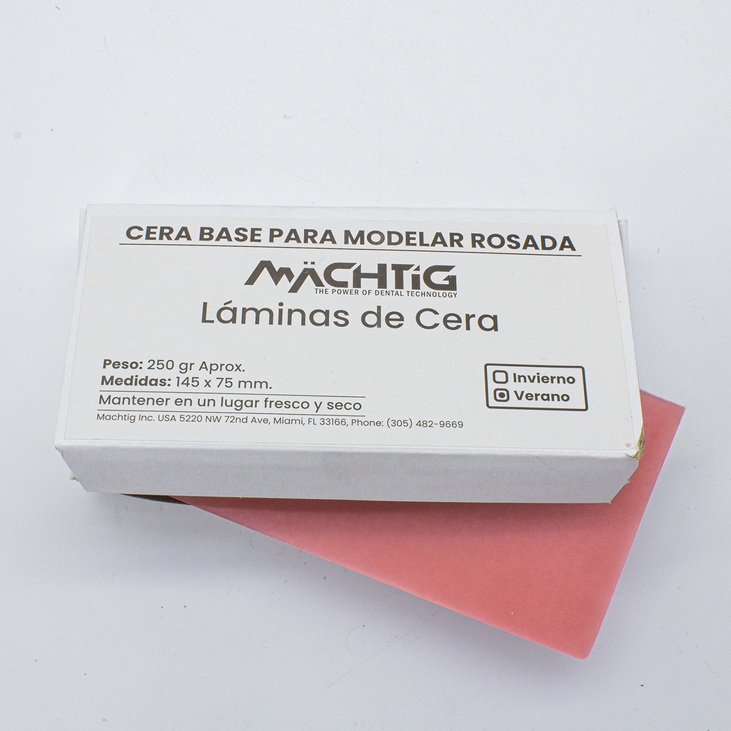 Cera para base rosada modelado Machtig