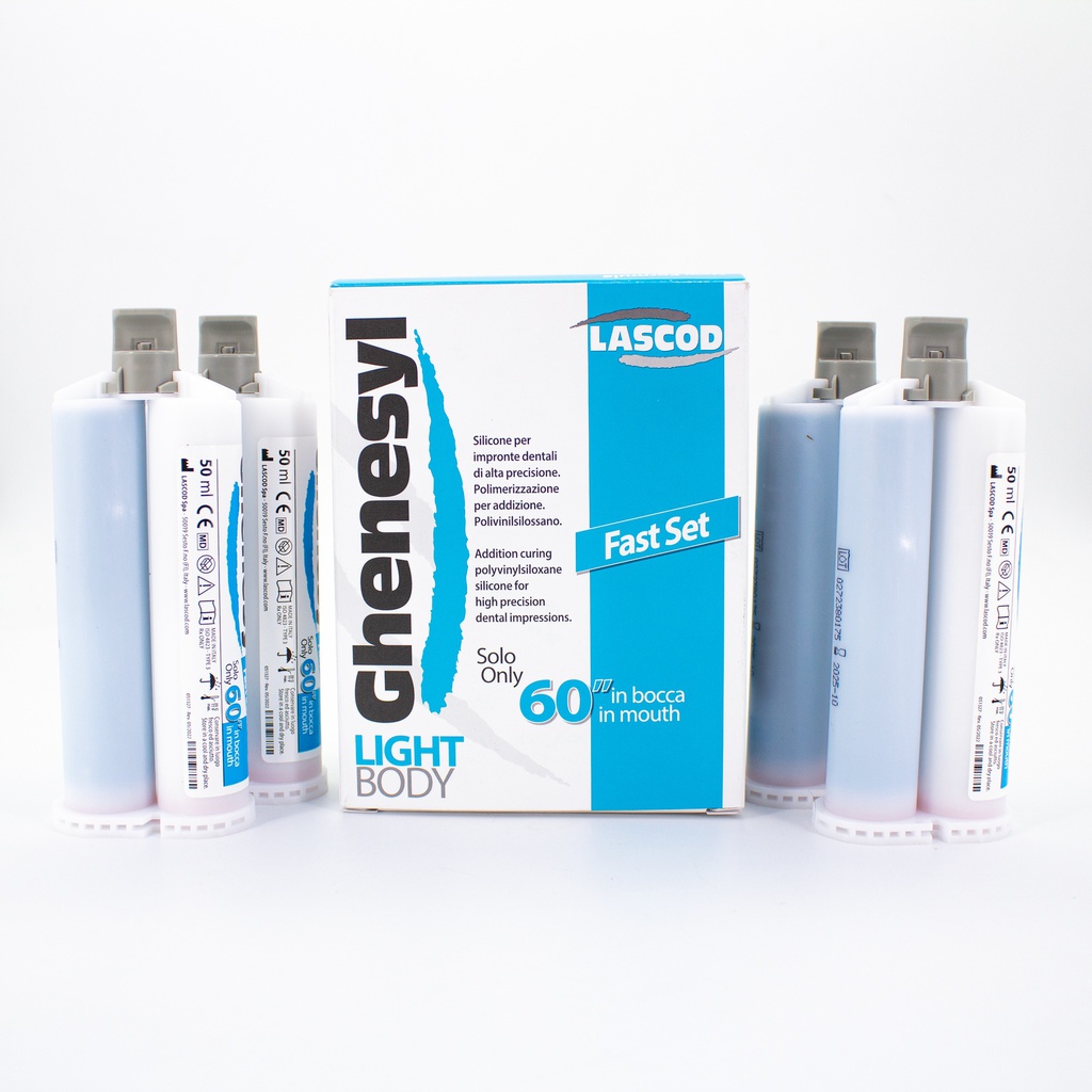 Silicona Adición Liviana Light Body Fast x 4 Ghenesyl Economy pack Lascod