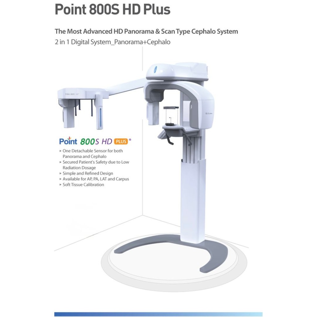 Equipo de Rayos x Panorámico + Cefalométrico Point 800S HD Plus Pointnix
